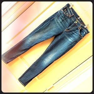 7 For All Mankind ankle skinny jeans size 28